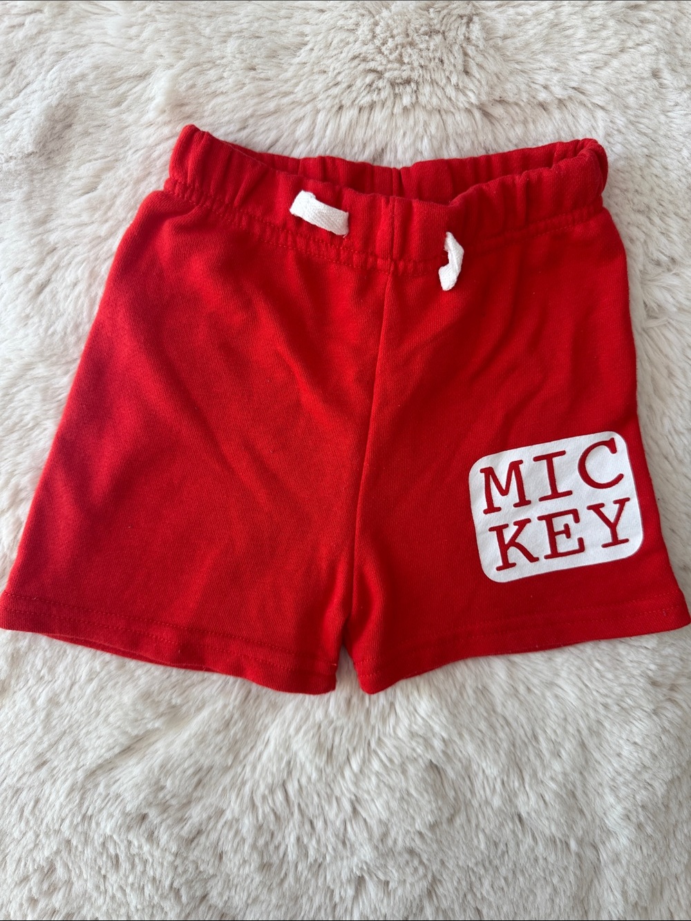 Disney 18mos Red Mickey Graphic Kids' Shorts